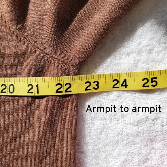 Chelsea & Theodore Fringed Cardigan Sweater Mocha Brown Size XL - Picture 6 of 9